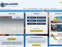 Tablet Screenshot of gallaghertires.com